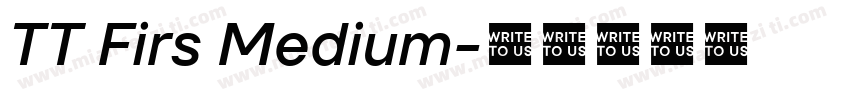 TT Firs Medium字体转换